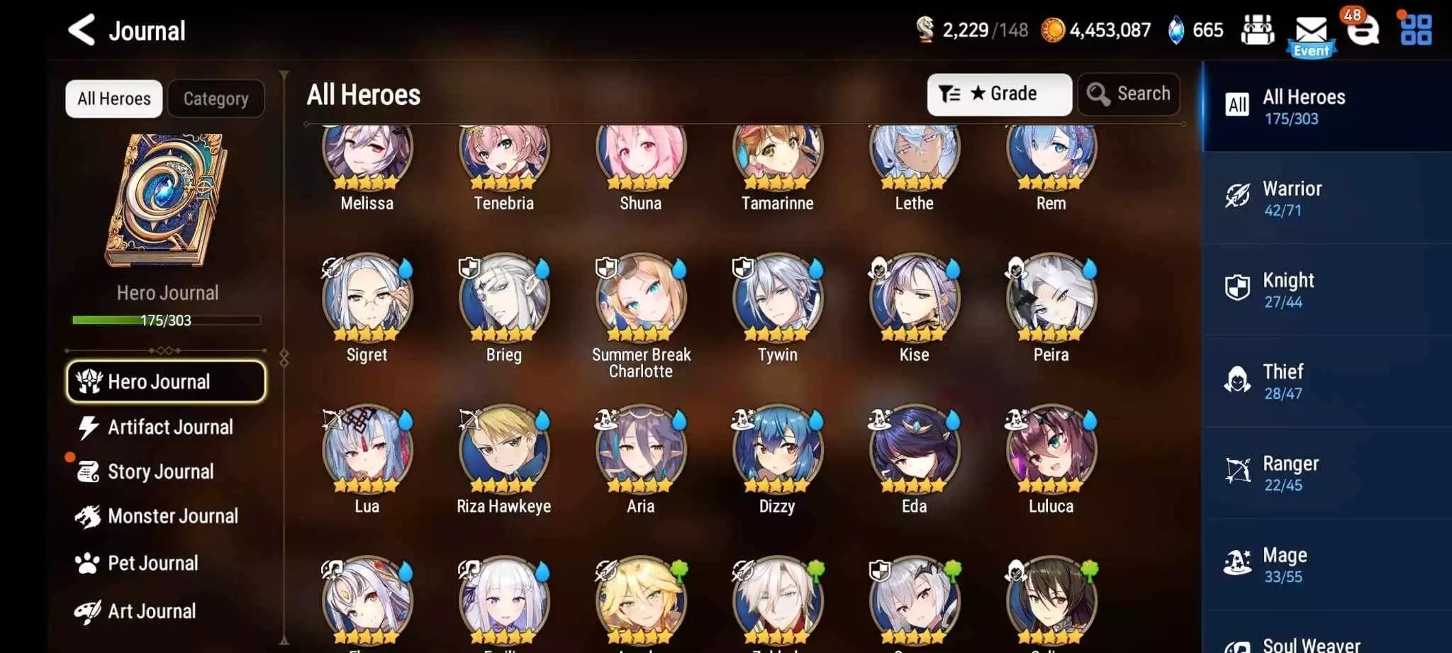 Ảnh 10 ml 5( tính cả blessing part 2 chưa pick )  2 boss + ml landy 9 limited, full collab rezero 8 char collab Dàn ml 4đẹp Abyss 9x 2k2 ngựa + 350+ lá  Auto w13  Auto b13 Sắp os dc g13 7 set &amp;gt; 200+ sp