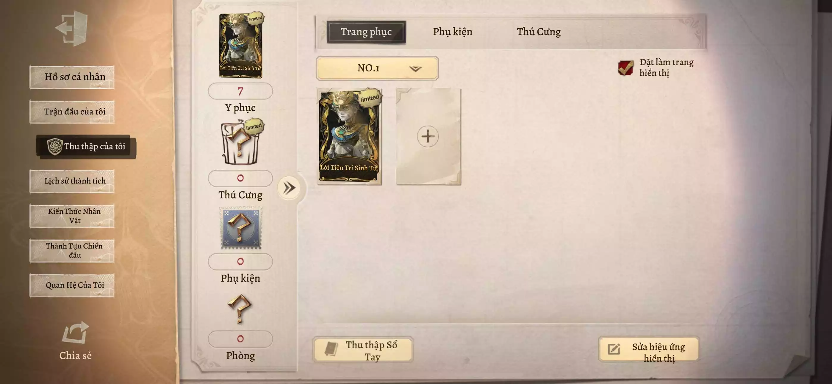 Skin bậc thầy - 1k đá - 2k1 mảnh