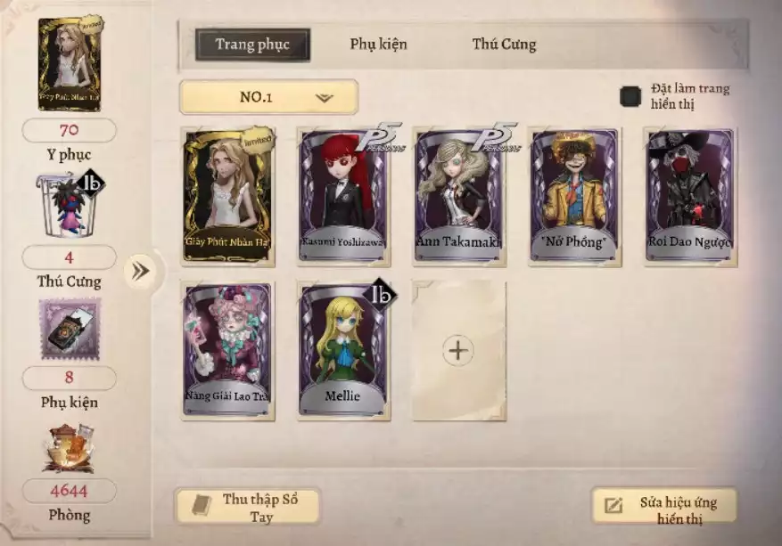 skin A - 13k3 đá - 2k2 mảnh