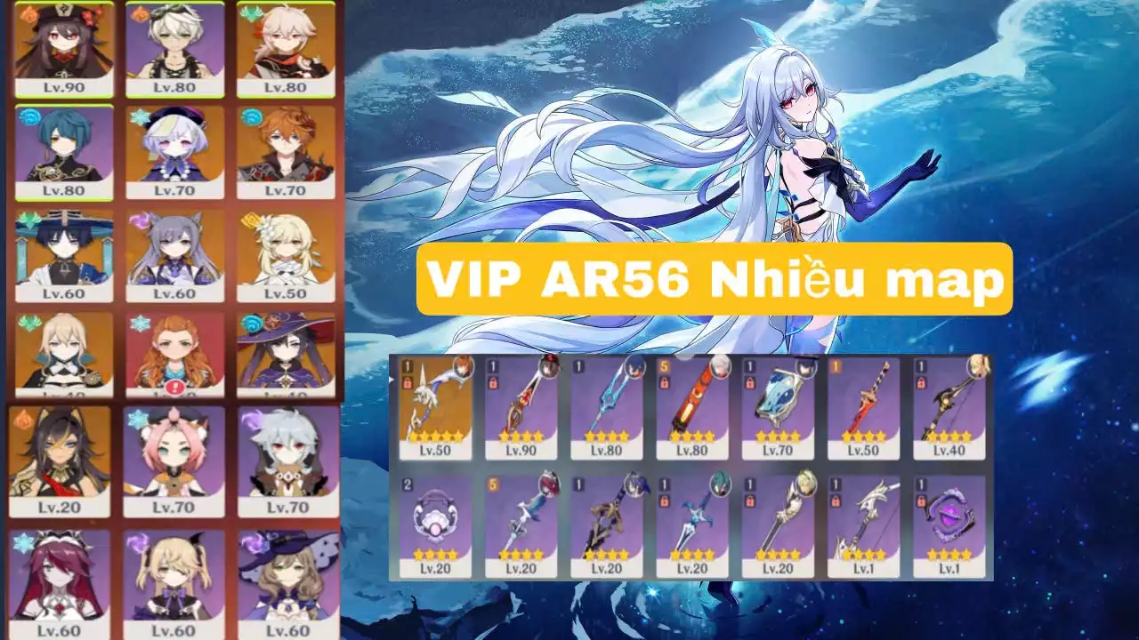ACC VIP SIU RẺ NHIỀU MAP