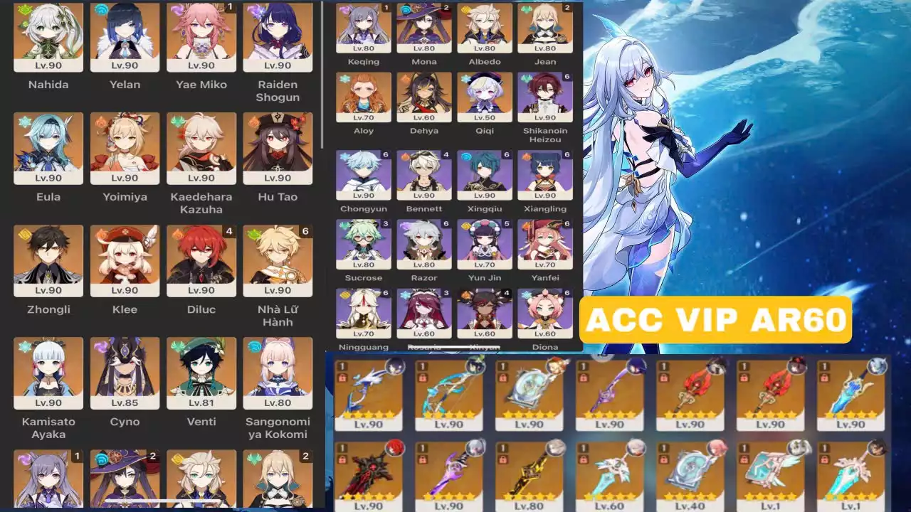ACC VIP HƠN 10 trấn map còn nhiều mà giá siêu rẻ