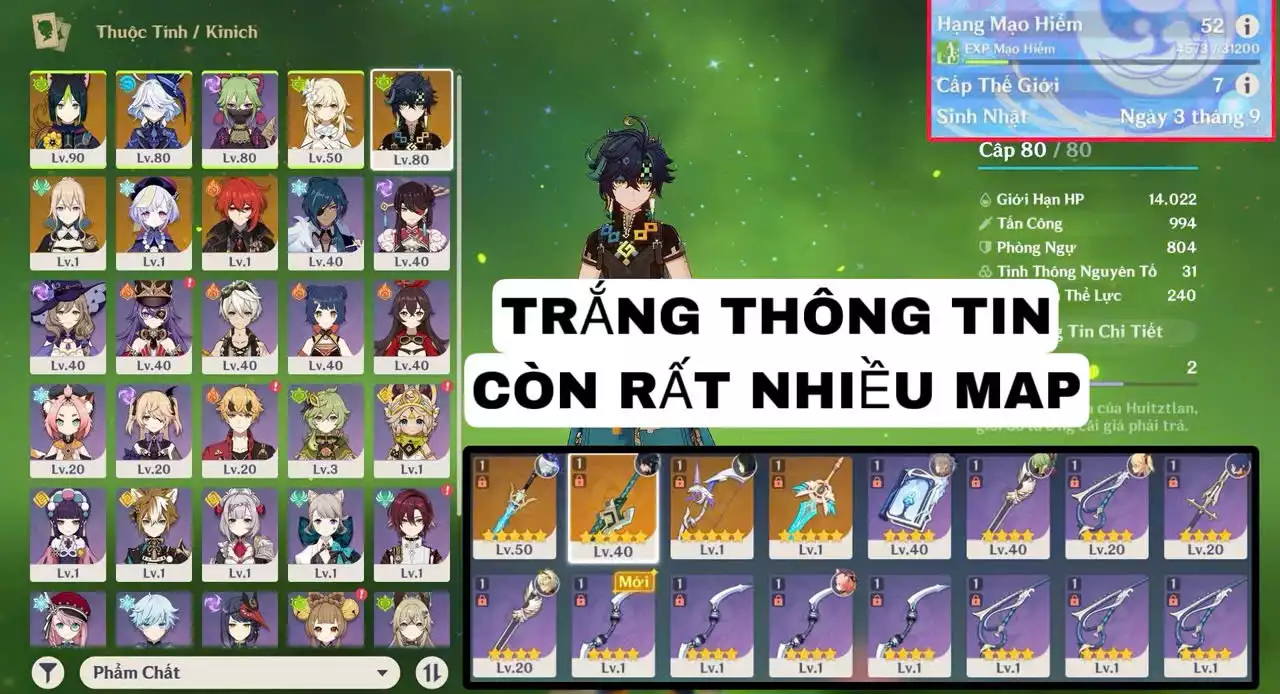VIP : ( TRẮNG THÔNG TIN  ) TÀI NGUYÊN + MAP CÒN KHÁ NHIỀU NHÂN VẬT ĐẸP ĐÁNG ĐỂ TRẢI NGHIỆM