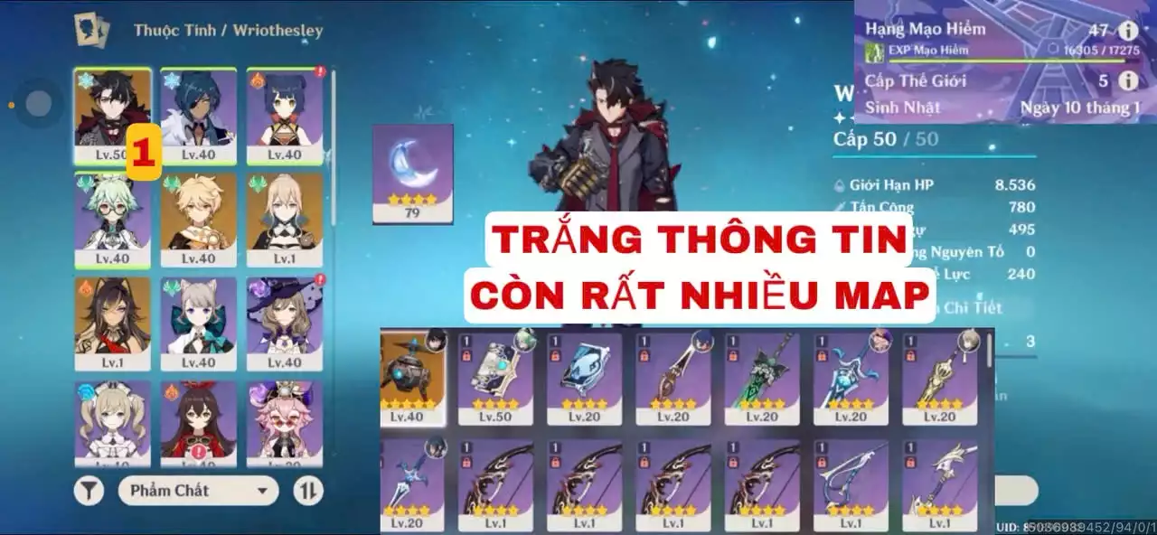 VIP : ( XEM KĨ HÌNH ) ( TRẮNG THÔNG TIN  ) TÀI NGUYÊN + MAP CÒN KHÁ NHIỀU NHÂN VẬT ĐẸP ĐÁNG ĐỂ TRẢI NGHIỆM