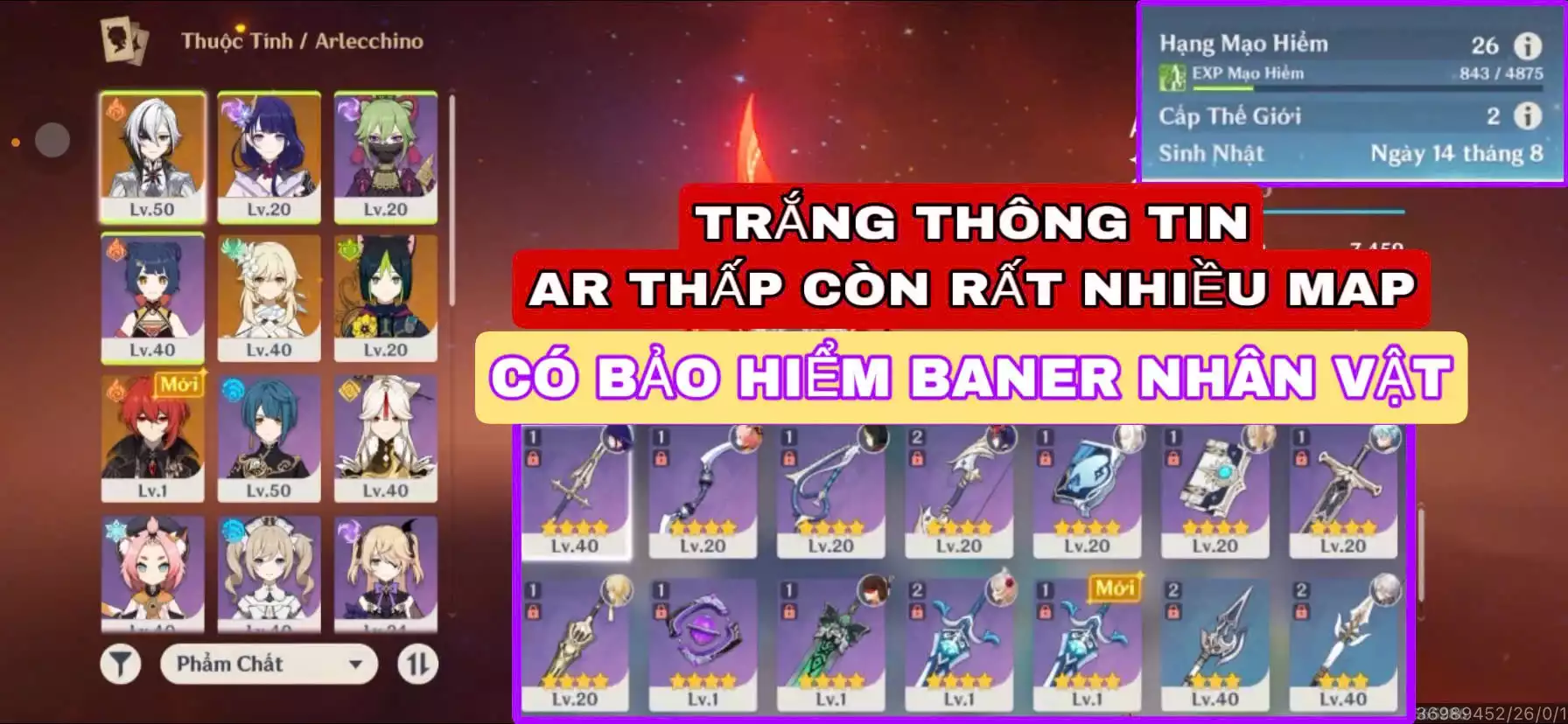 AR THẤP HIẾM - TRẮNG THÔNG TIN MUA NGAY KẺO HẾT