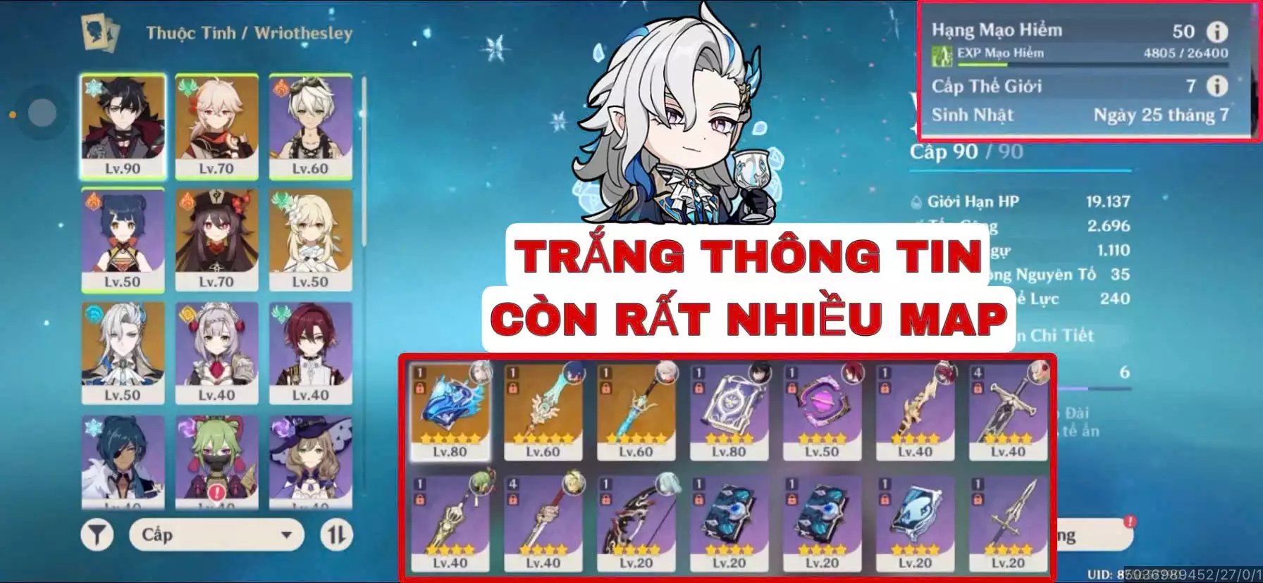 VIP : ( XEM KĨ HÌNH ) ( TRẮNG THÔNG TIN  ) TÀI NGUYÊN + MAP CÒN KHÁ NHIỀU NHÂN VẬT ĐẸP ĐÁNG ĐỂ TRẢI NGHIỆM