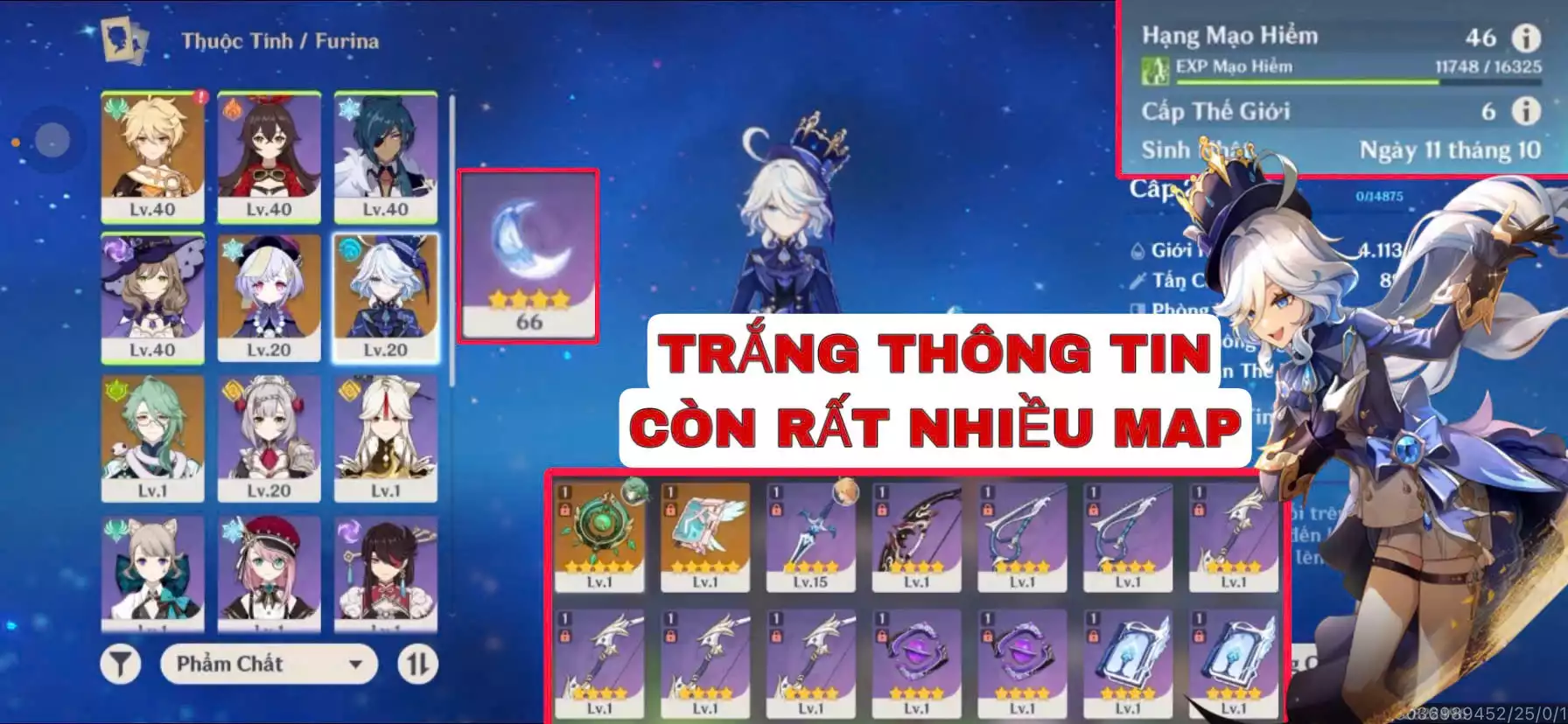VIP : ( XEM KĨ HÌNH ) ( TRẮNG THÔNG TIN  ) TÀI NGUYÊN + MAP CÒN KHÁ NHIỀU NHÂN VẬT ĐẸP ĐÁNG ĐỂ TRẢI NGHIỆM